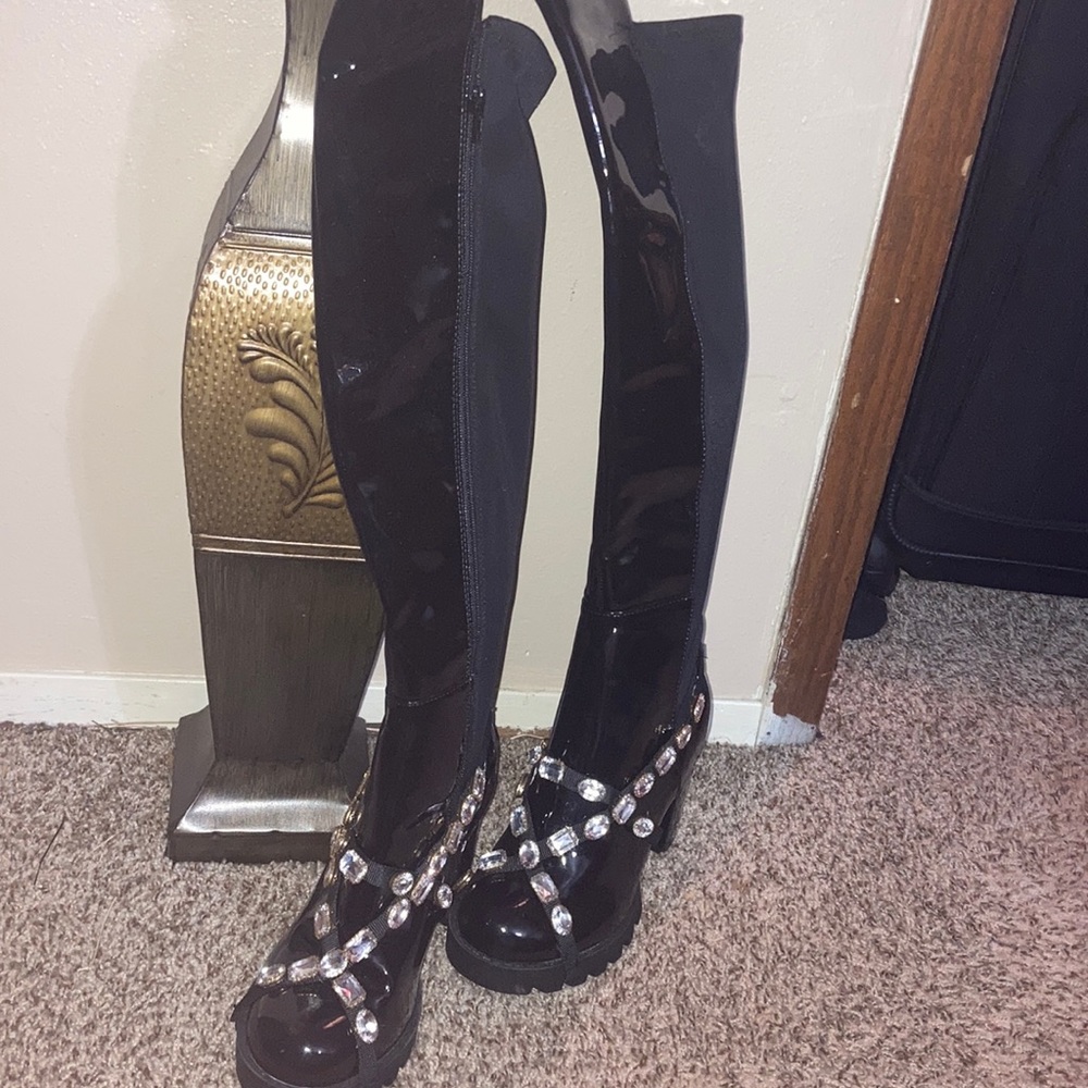 Knee High Heels (Never Worn)